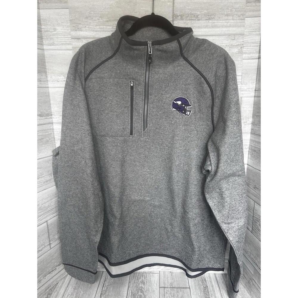 Cutter & Buck Men's XL Baltimore Ravens Stealth Quarter-Zip Pullover NWT